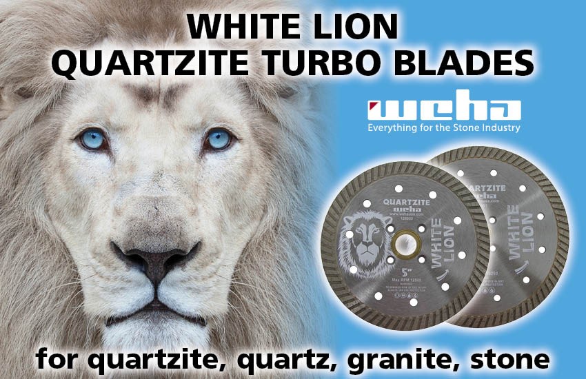 Weha Introduces White Lion Quartzite Turbo Blades